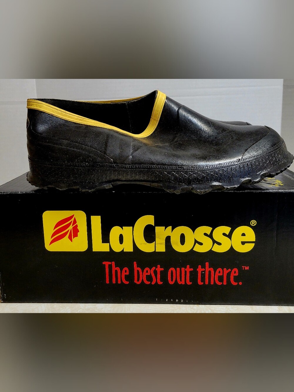 LaCrosse Premier Semi-Storm Overshoe Men's Black & Yellow US 12